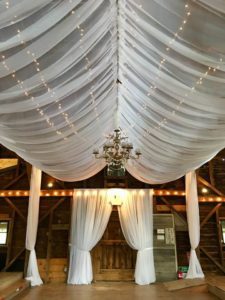 Wedding venue in white design style
